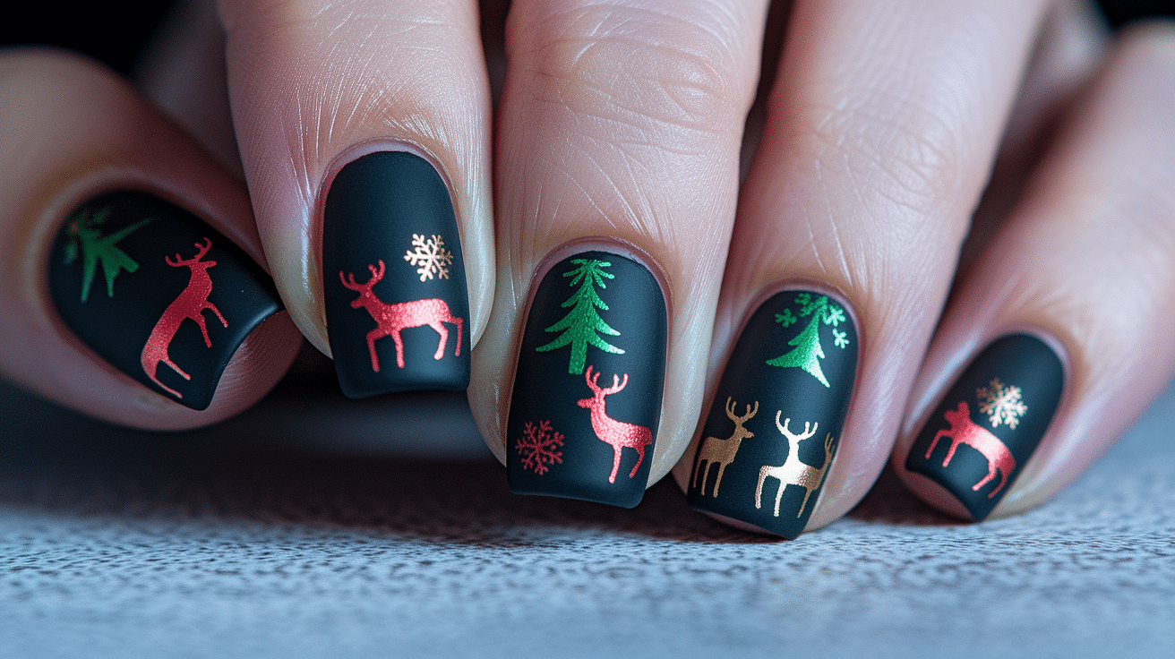 Matte Black with Christmas Details