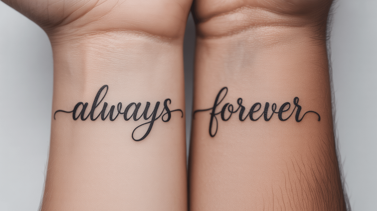 One Word Each: "Always" / "Forever"