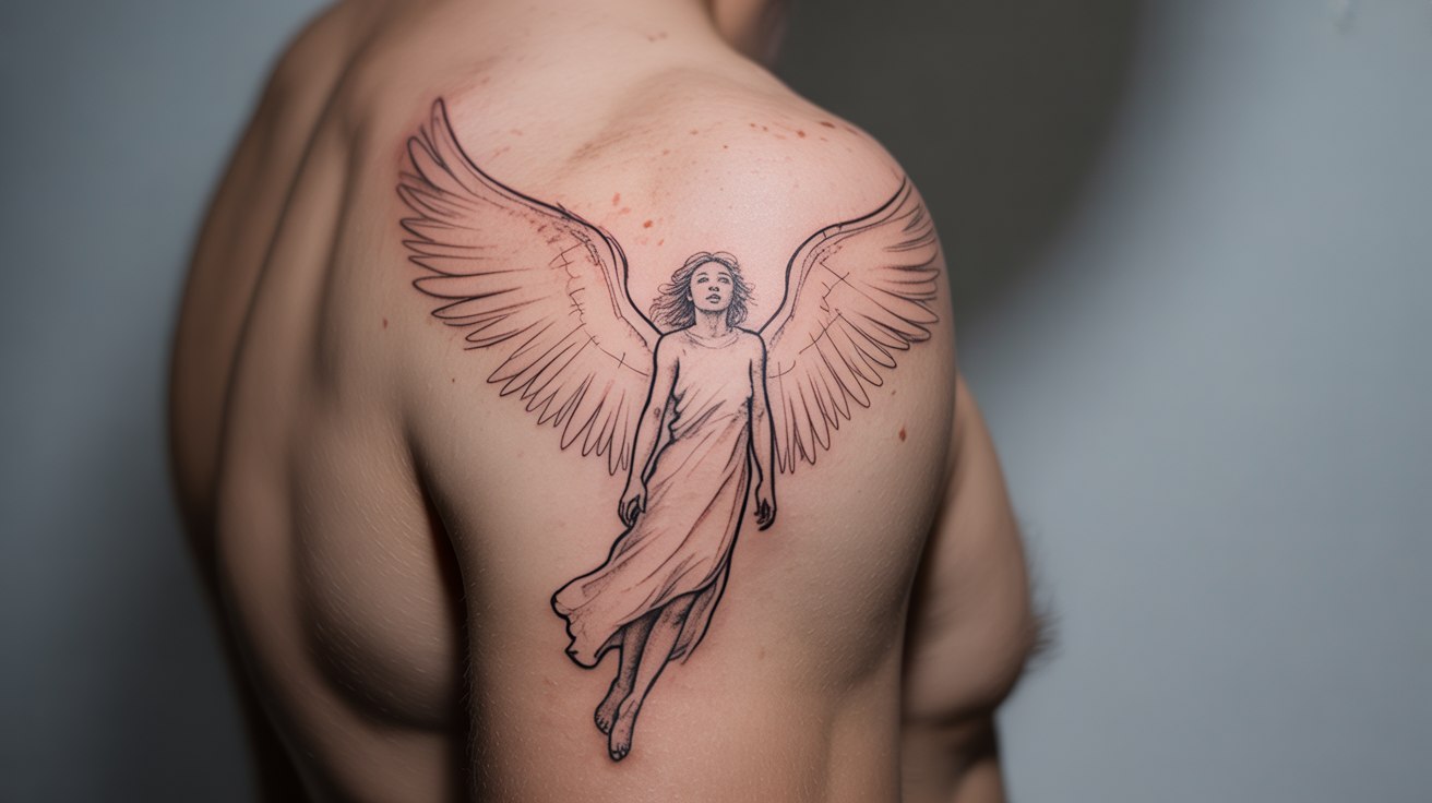 Sketch_Style_Flying_Angel