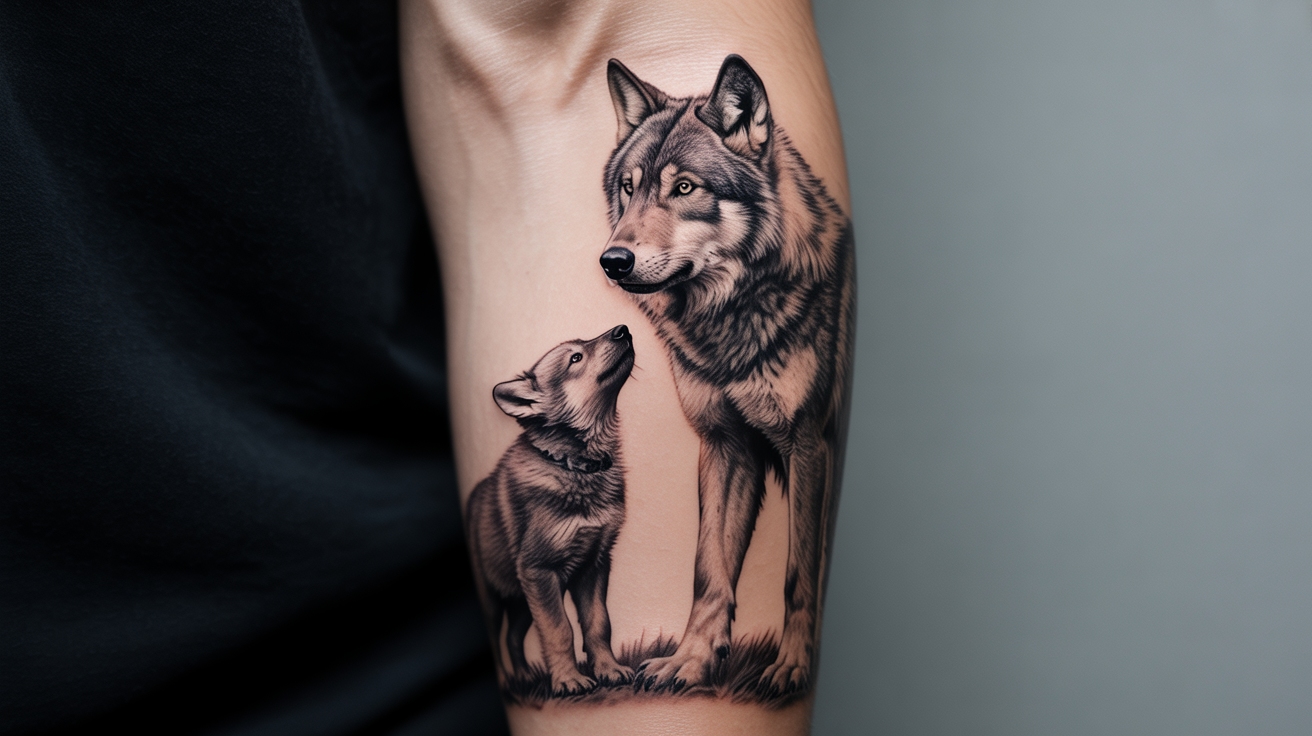 Wolf and Pup