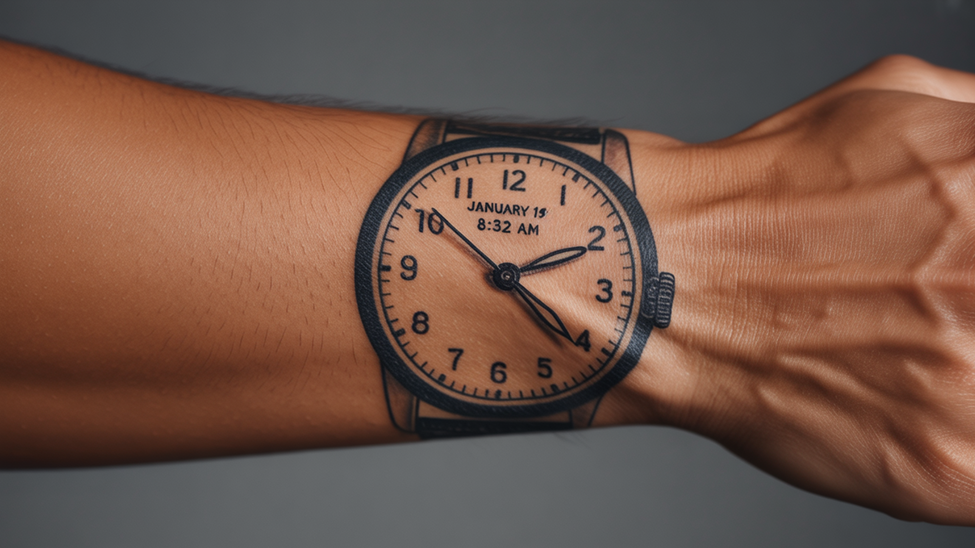 Wristwatch with Exact Birth Time
