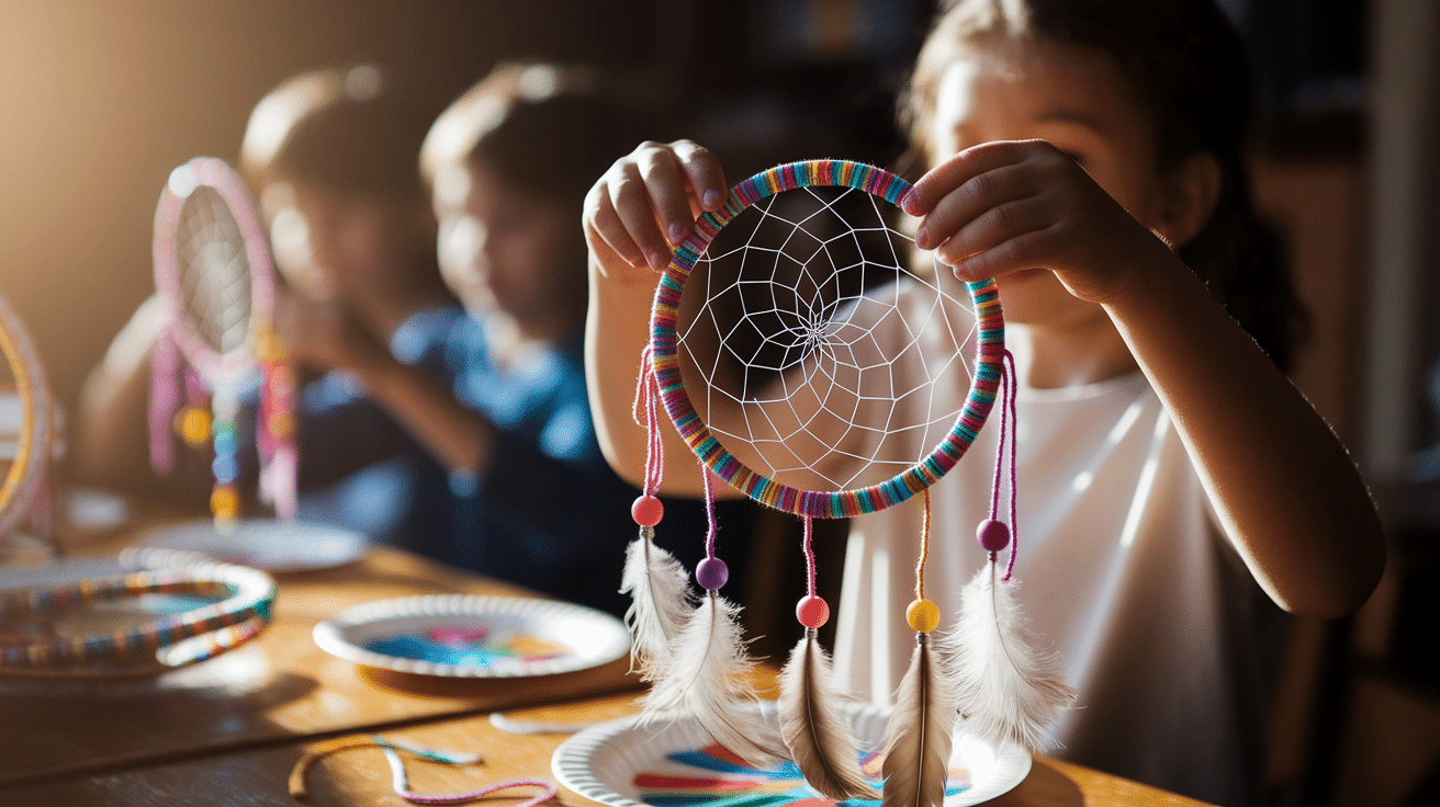 Paper Plate Dream Catchers