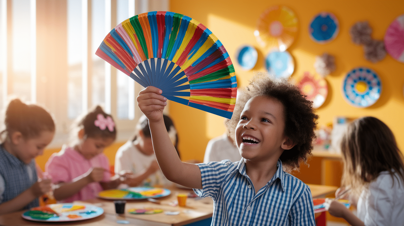 Paper Plate Fans