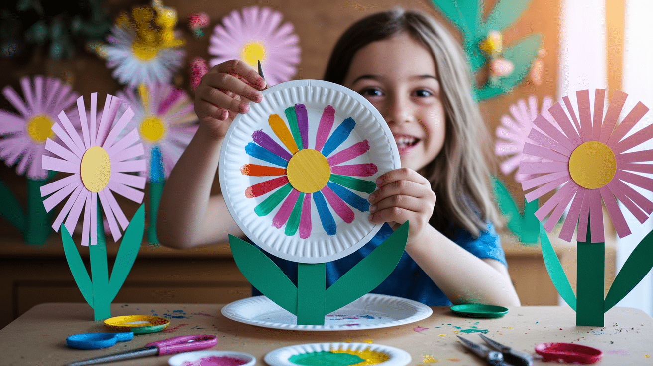 Paper Plate Flowers
