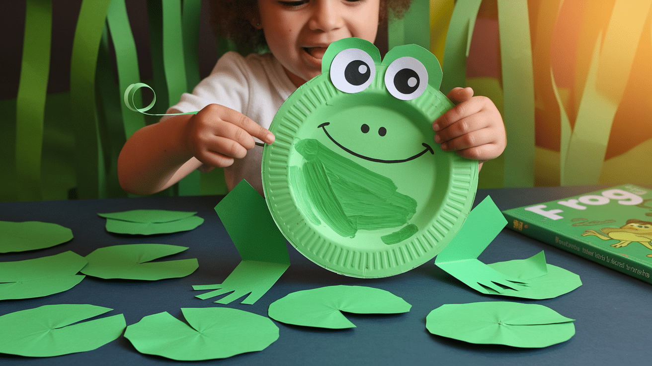 Paper Plate Frog