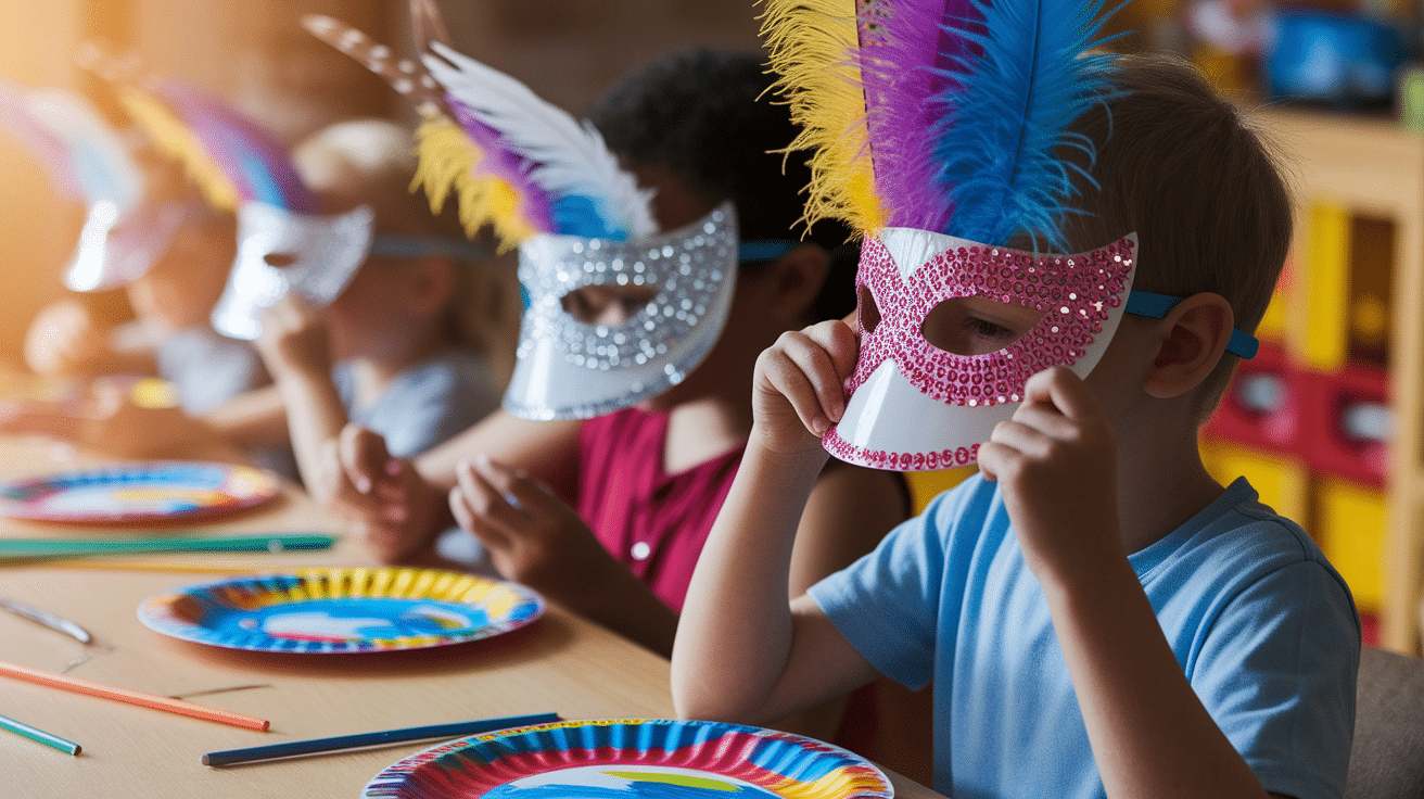 Paper Plate Masks
