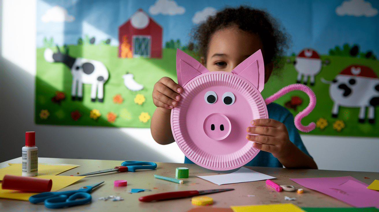 Paper Plate Pig
