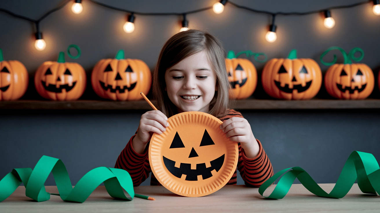 Paper Plate Pumpkin