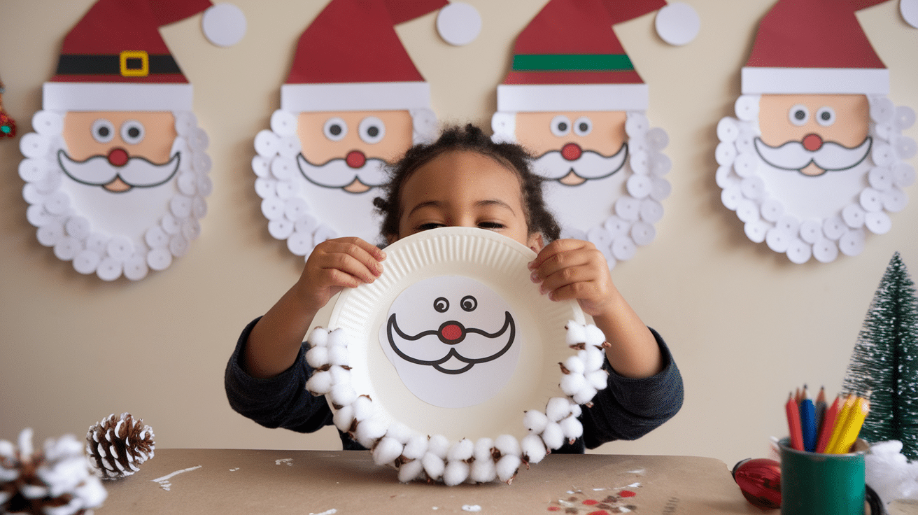 Paper Plate Santa