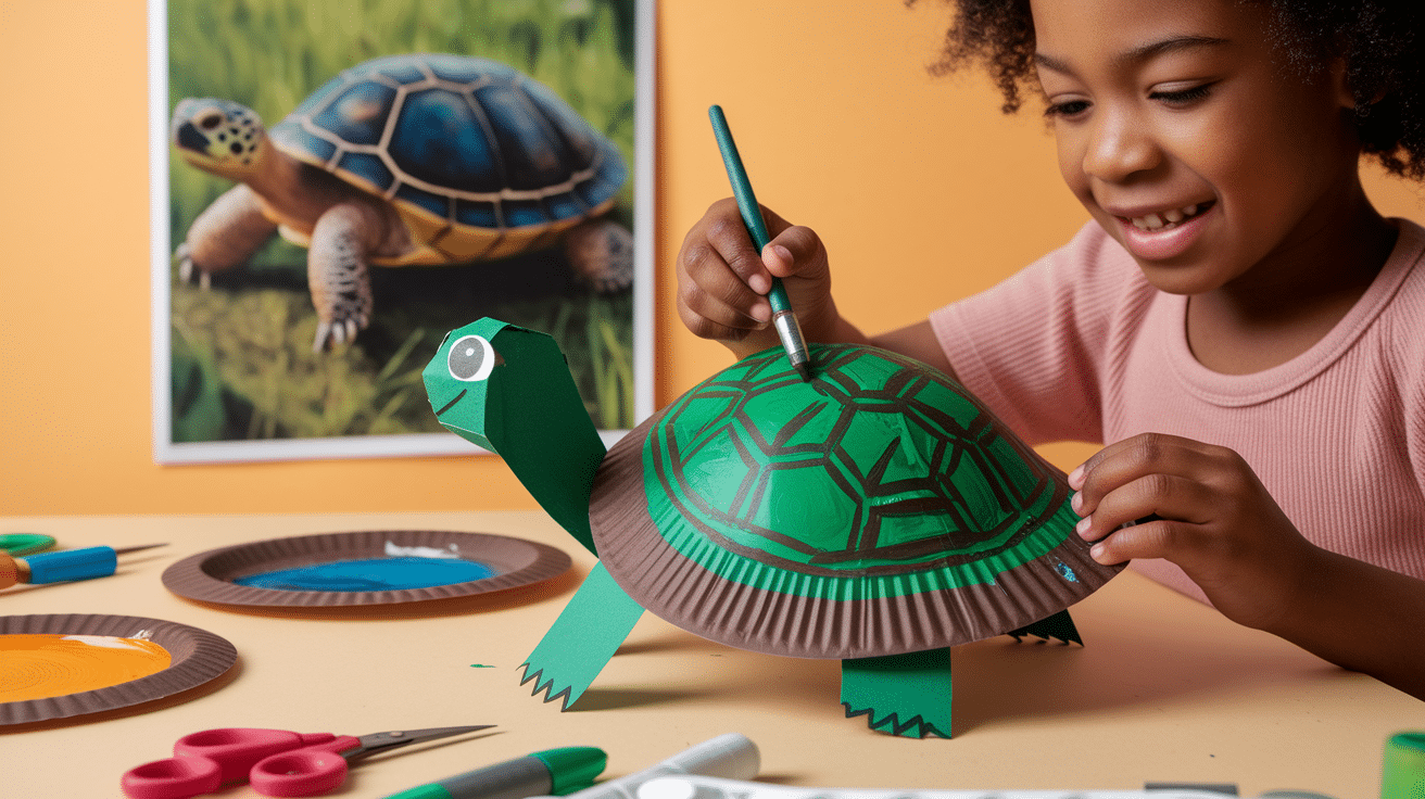 Paper Plate Turtle
