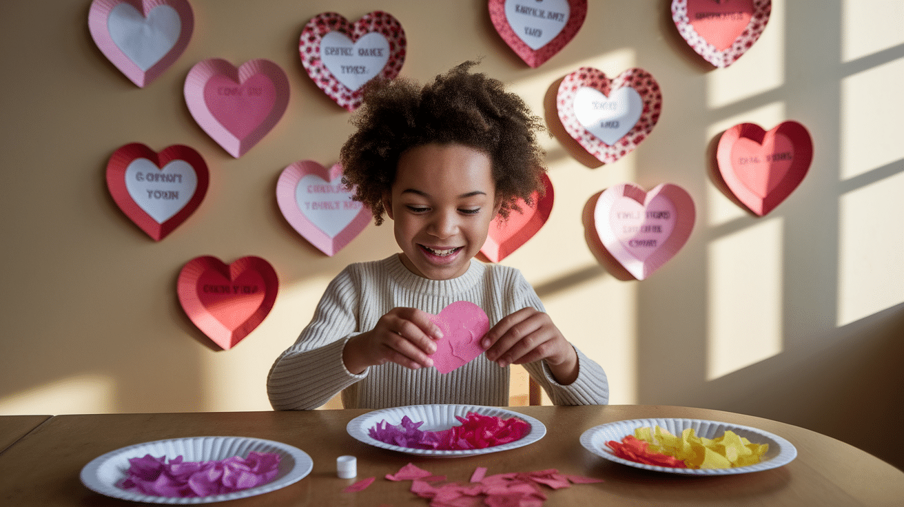 Paper Plate Valentine's Day Heart