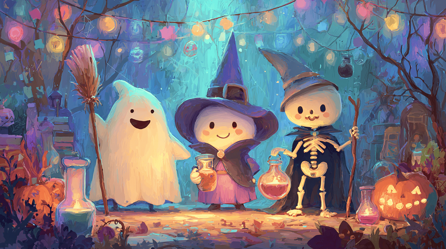 Ghosts Witches and Skeleton Puns