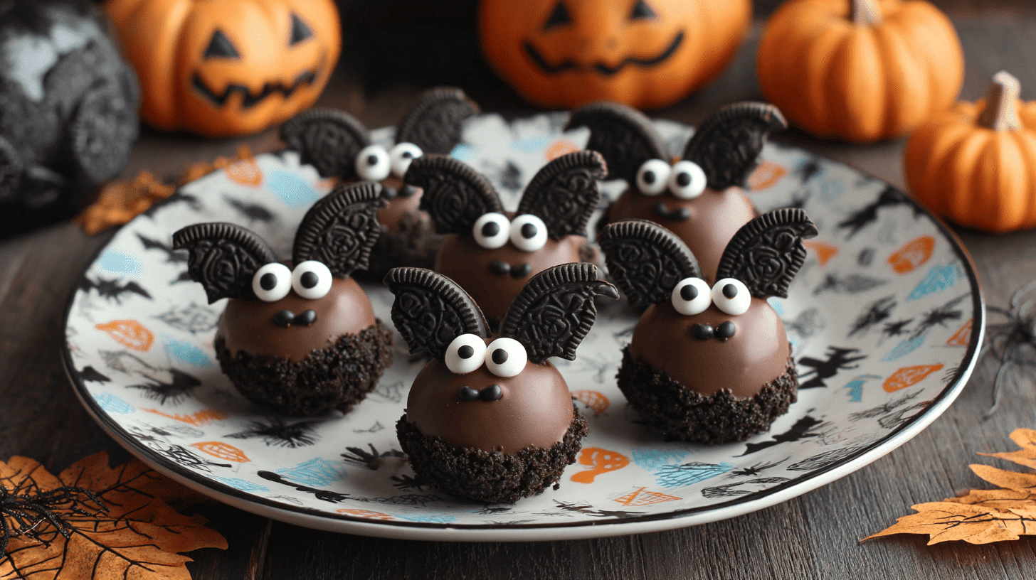 Oreo Bat Truffles Halloween Snack
