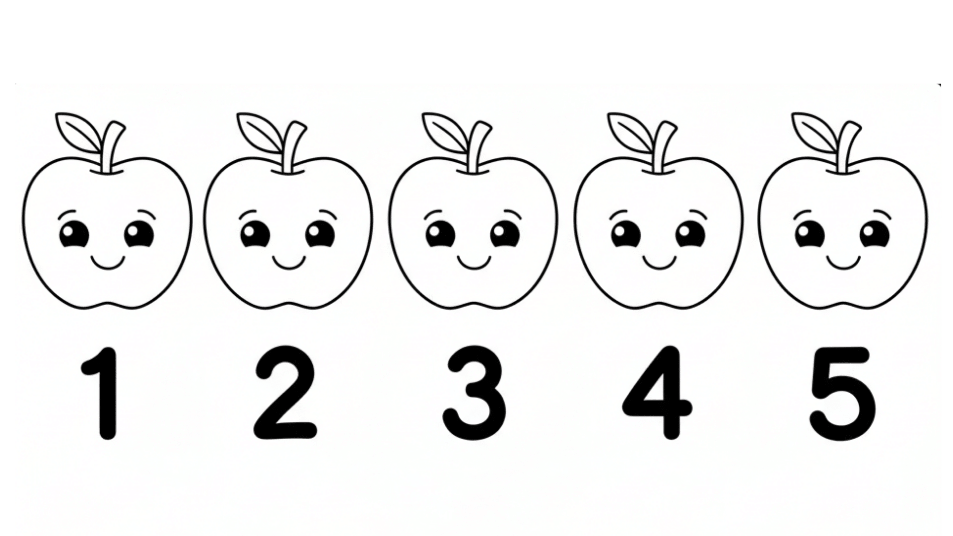 Apple counting & coloring