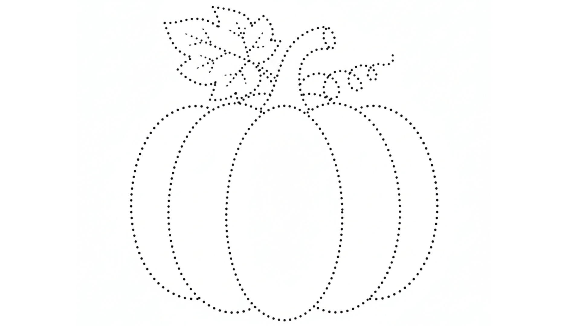 Connect the dots pumpkin