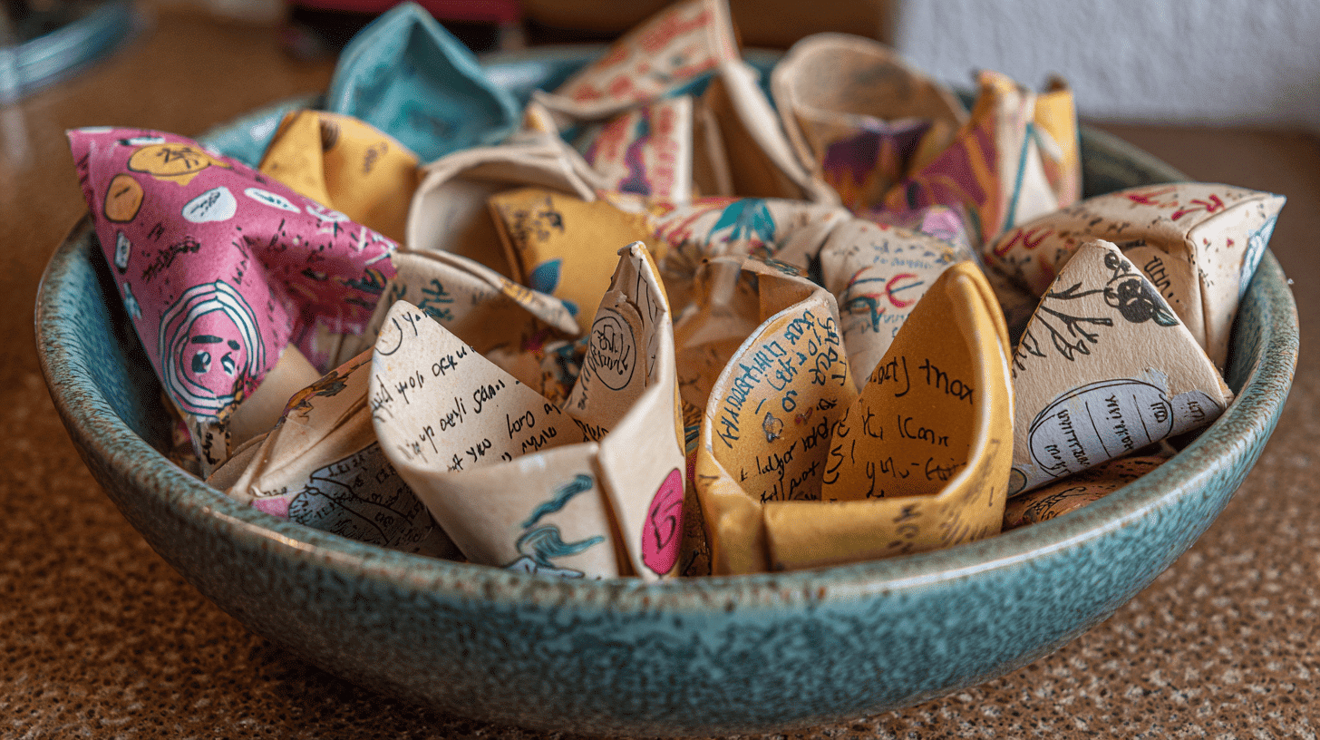 DIY Gratitude Fortune Cookies Thanksgiving Craft