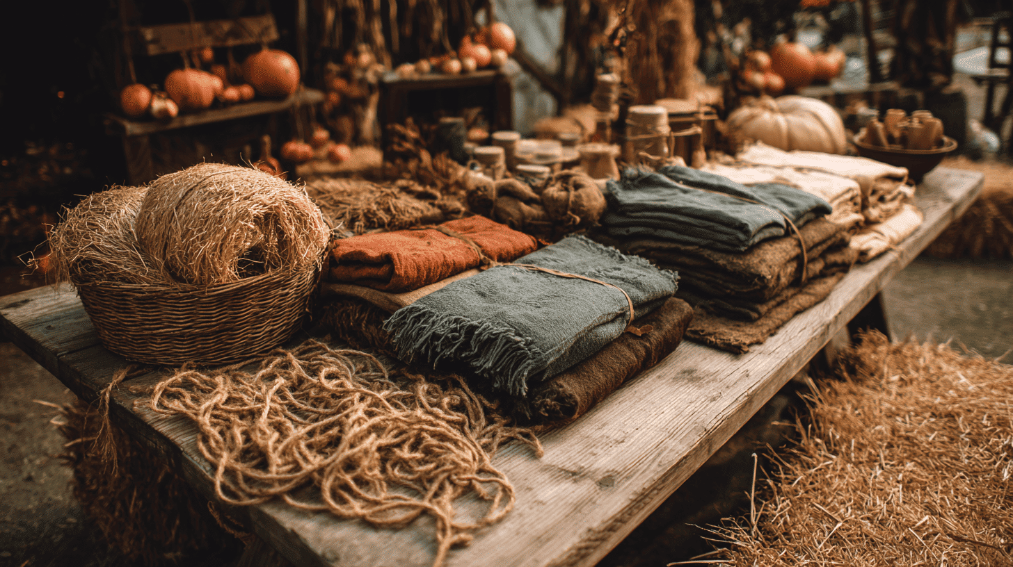 DIY Scarecrow Crafting Station With Fall Supplies
