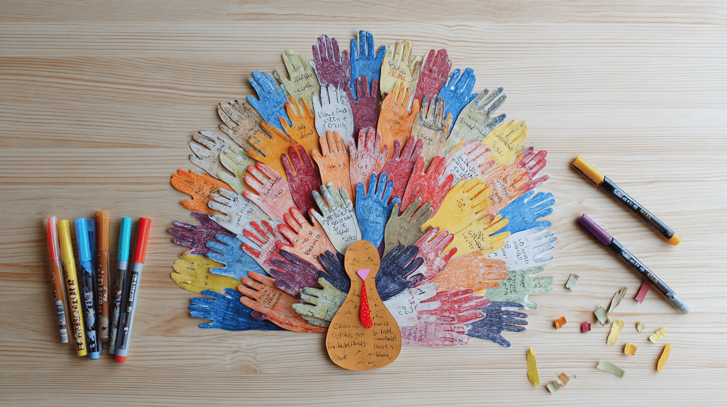 Handprint Turkey Keepsake Thanksgiving Craft