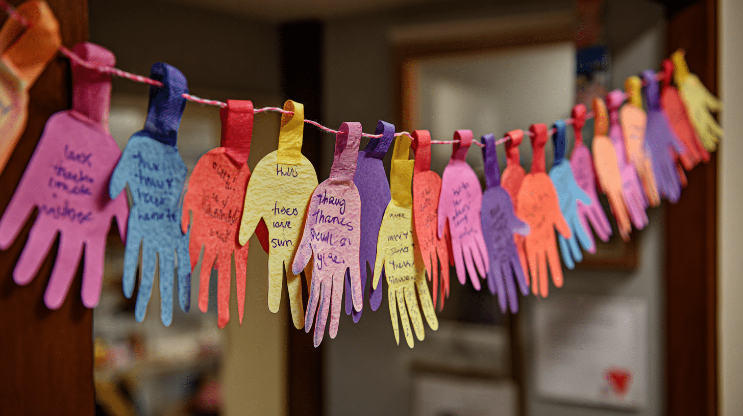 Hands of Gratitude Banner Thanksgiving Craft