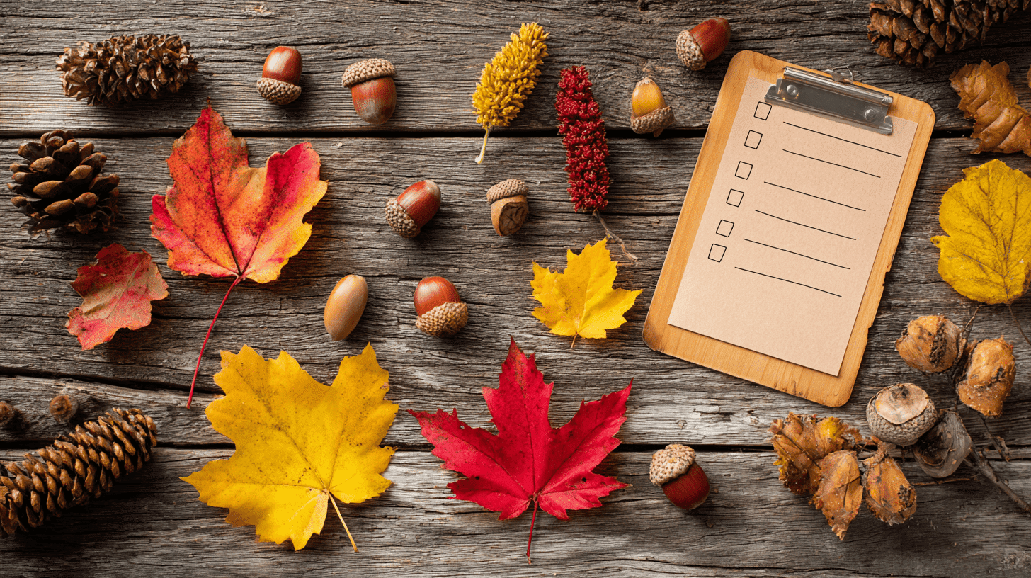 Leaf Scavenger Hunt Items In Autumn
