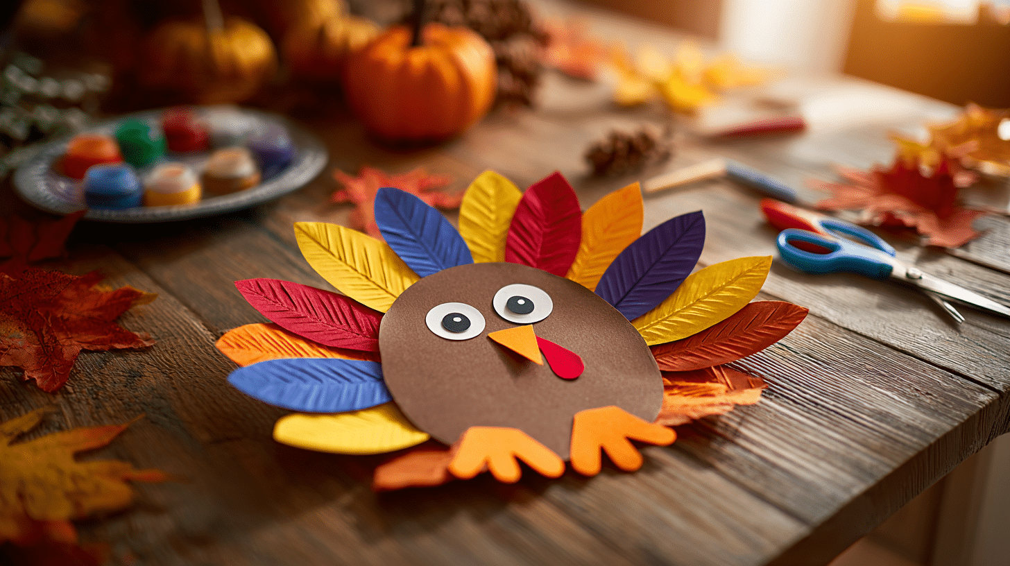 Leaf Turkey Craft For Thanksgiving