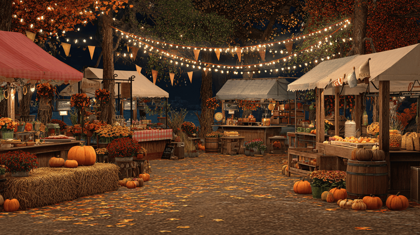 Local Fall Festival Decor And Booths