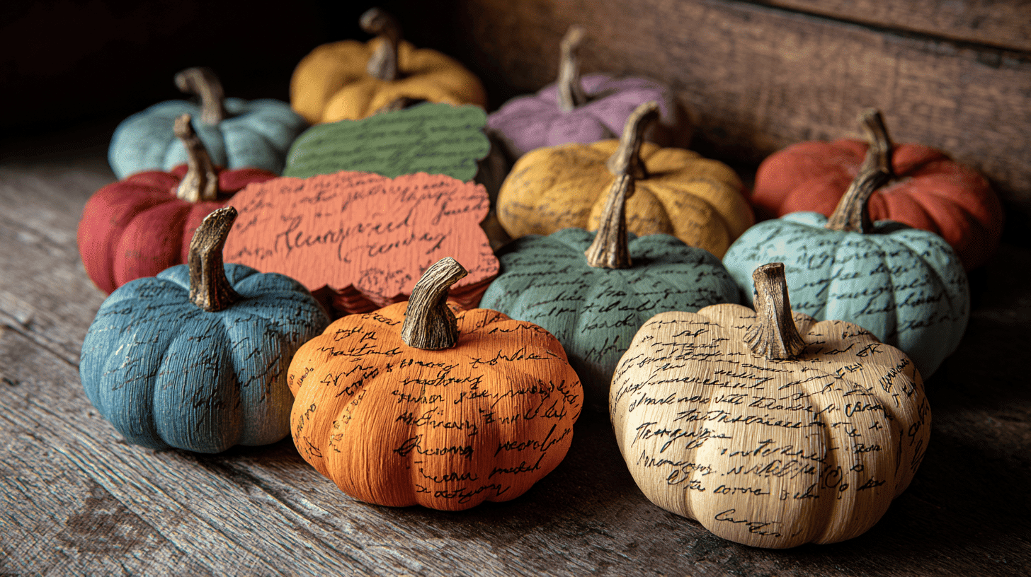 Memory Pumpkins Write a Memory on Each Thanksgiving Craft