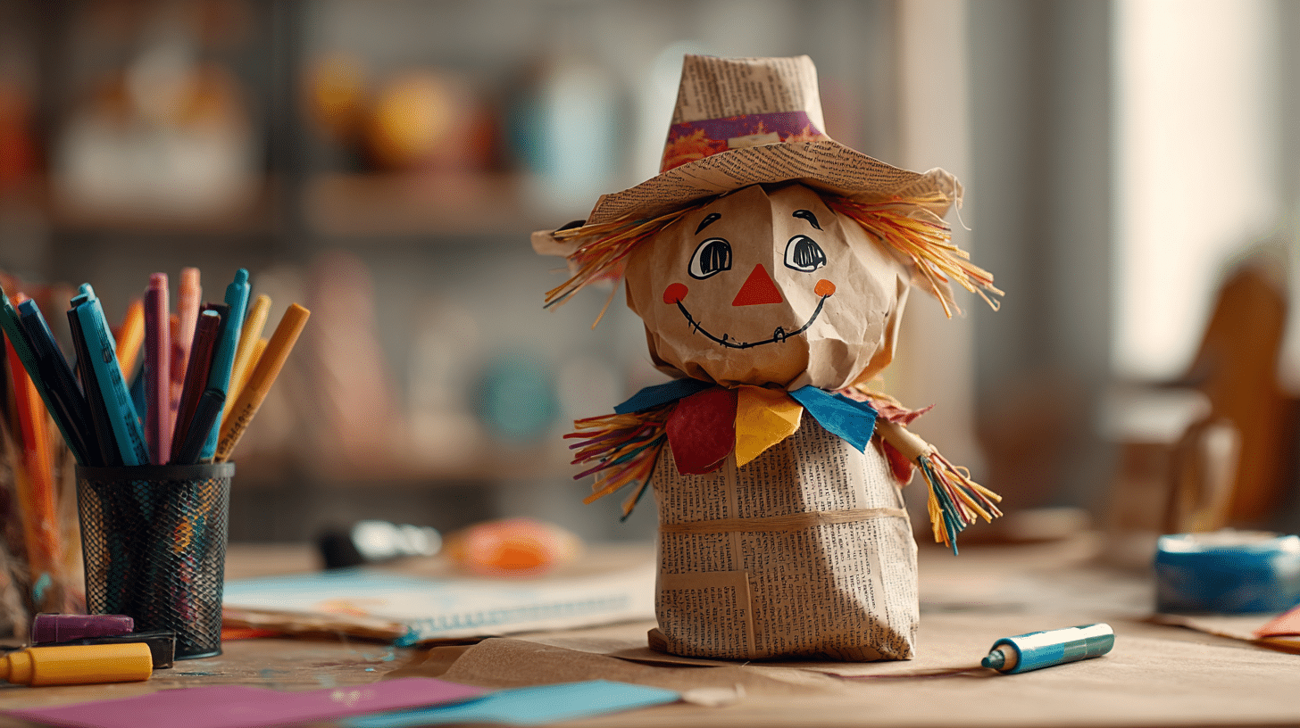 Paper Bag Scarecrow Fall Kids Craft
