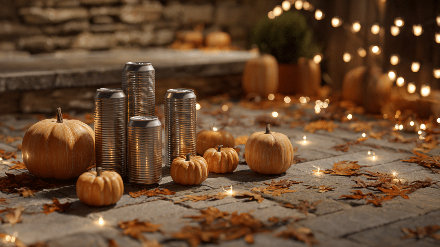 Pumpkin Bowling Game In Backyard