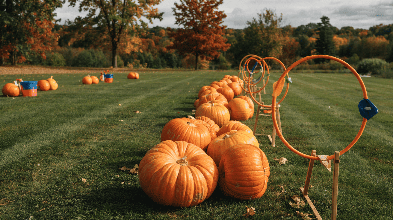 Pumpkin Toss With A Twist Game Targets Set Up (1)