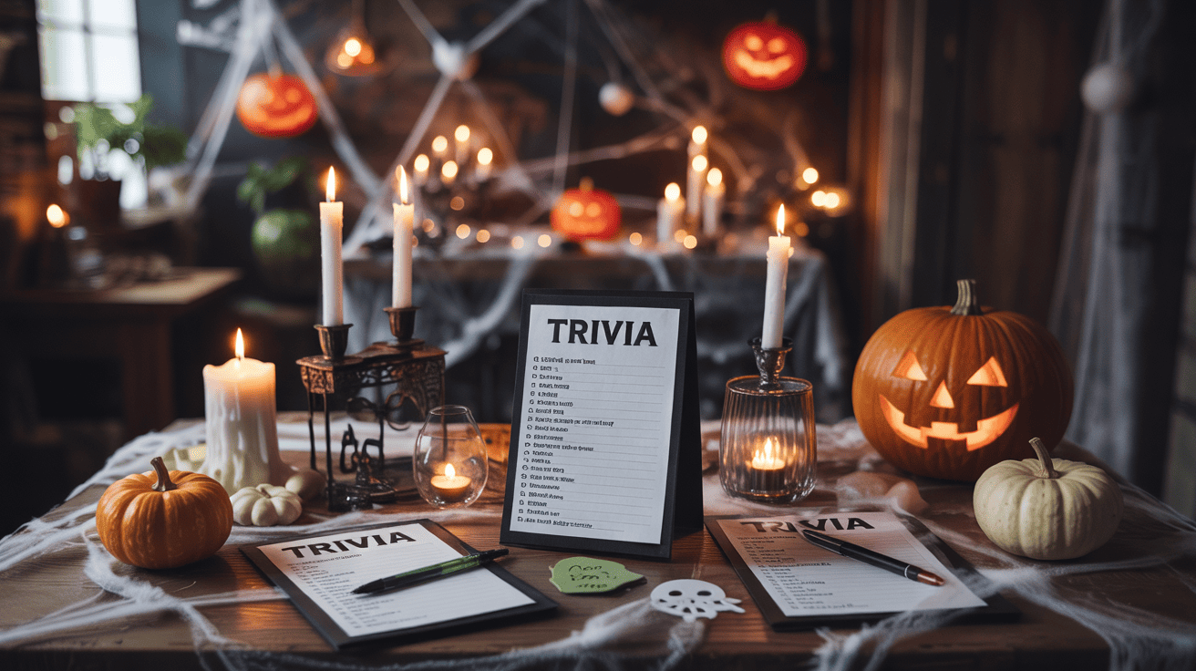 Spooky Trivia Night Decorations And Question Cards (1)