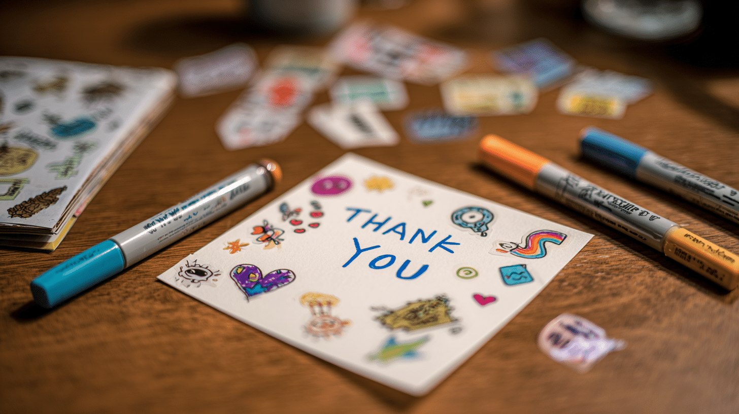 Thank You Cards for Community Helpers Thanksgiving Craft