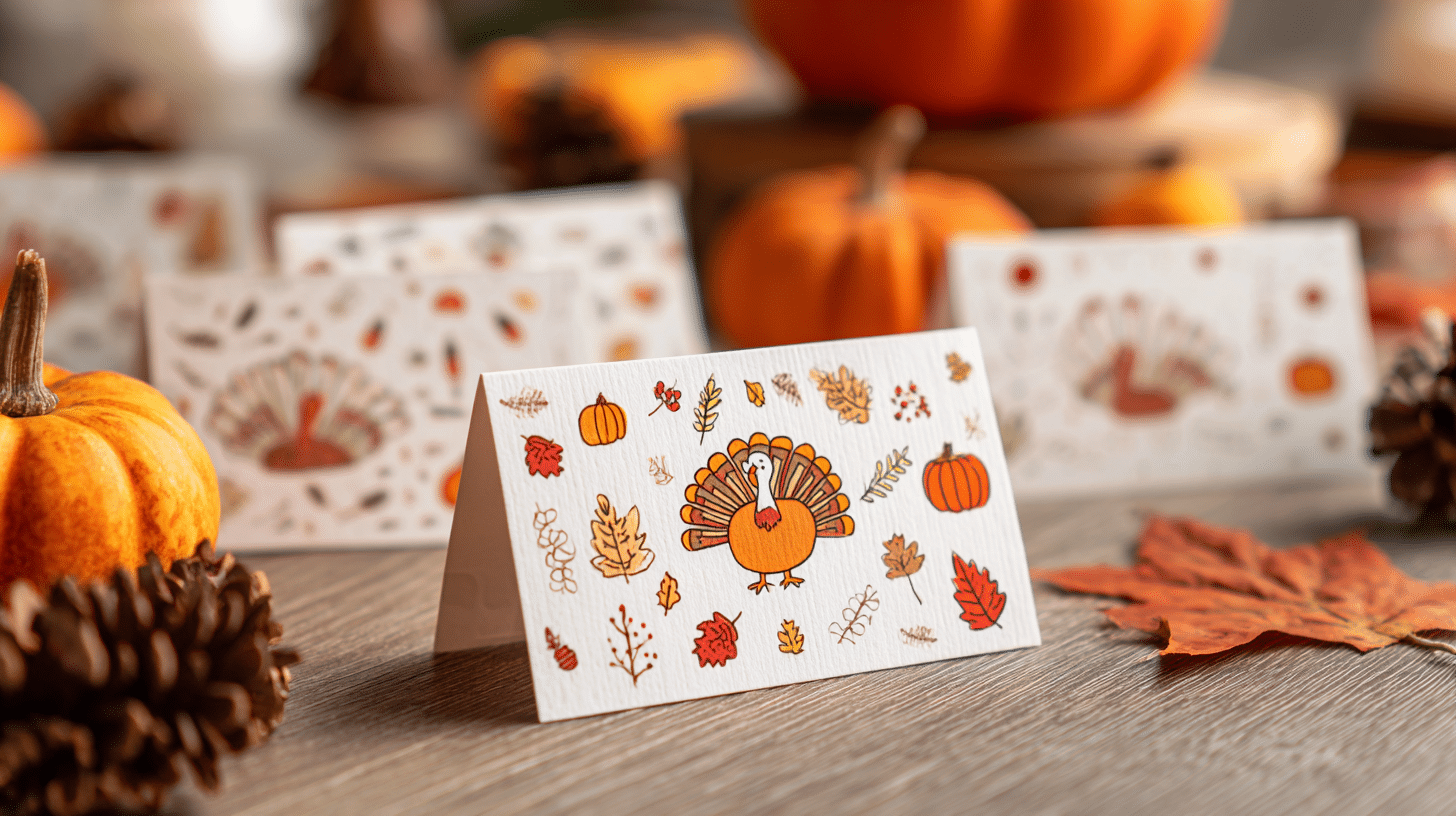Thanksgiving Place Cards Handmade Table Decoration