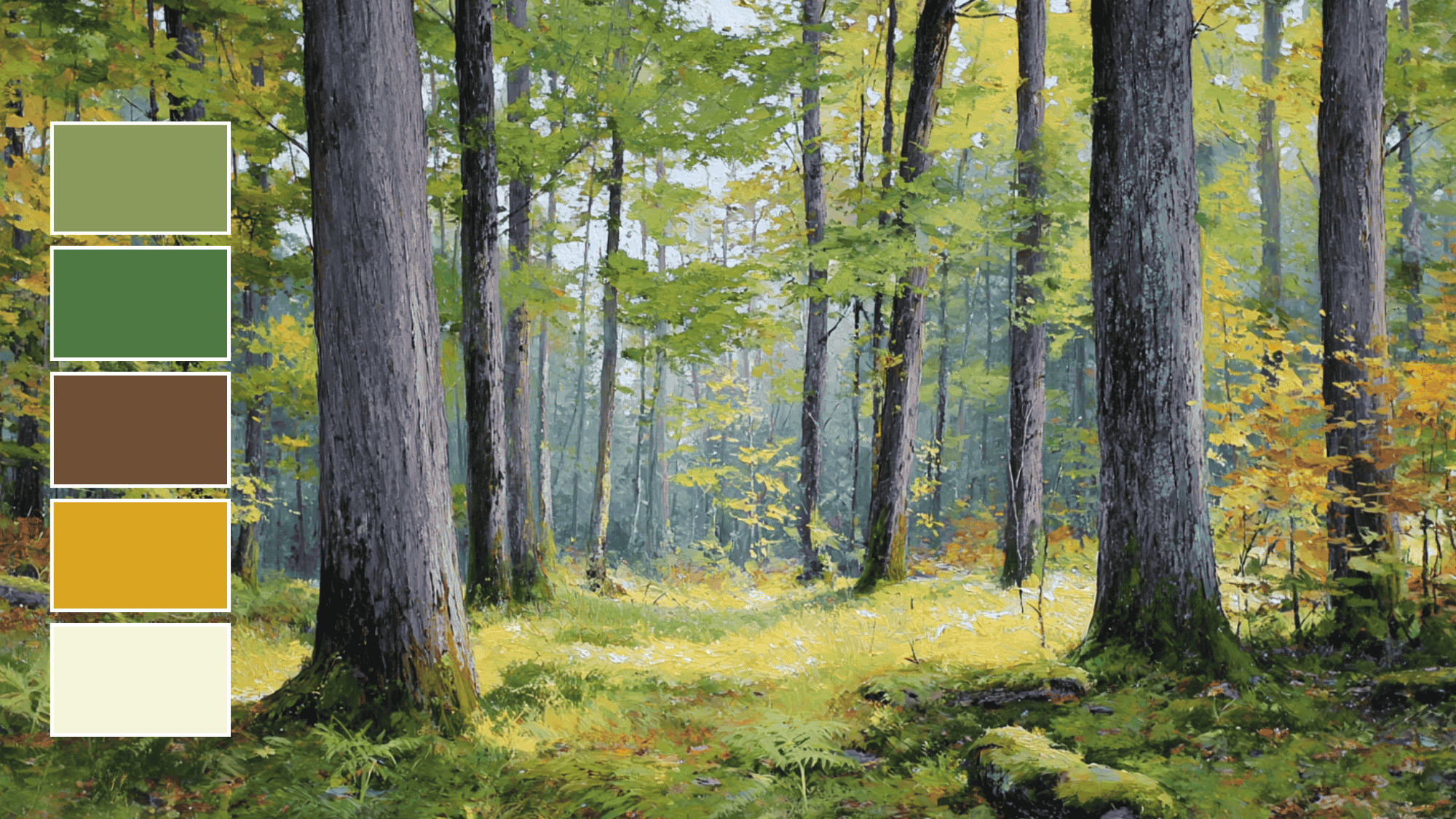 Verdant Grove Fall Color Palette