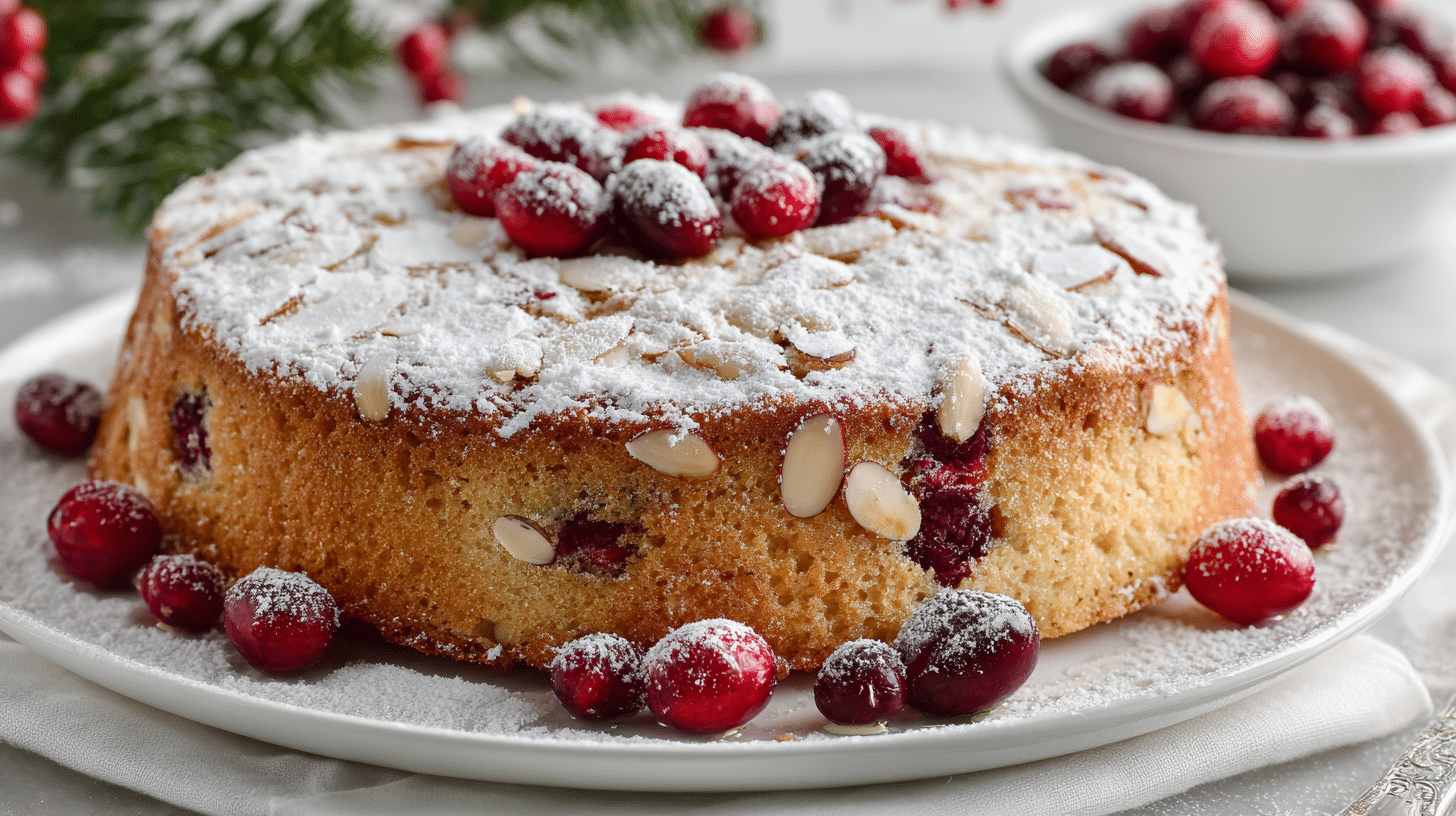 almond cranberry cake