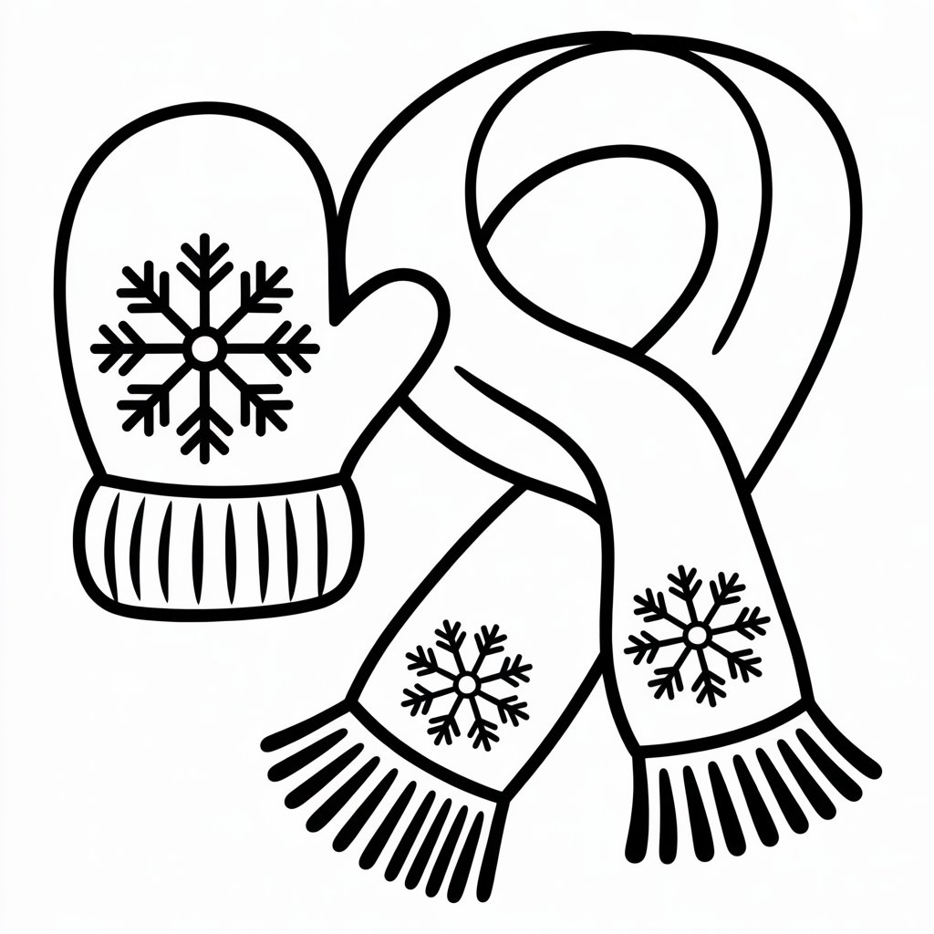 Cozy Winter Mittens Scarves