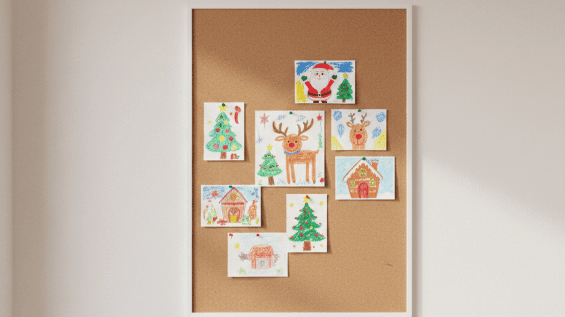 Create a Simple Kids’ Christmas “Gallery.”