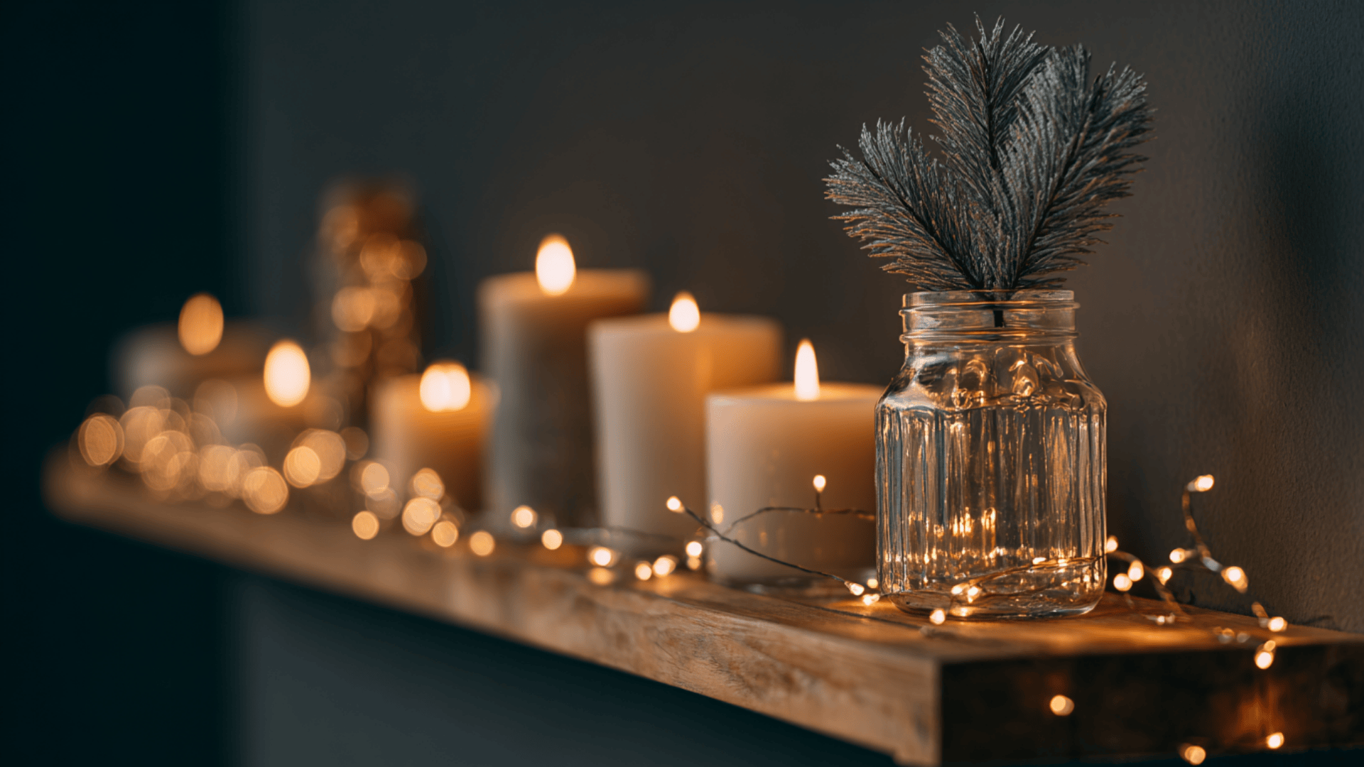 Use Soft Fairy Lights and Candles