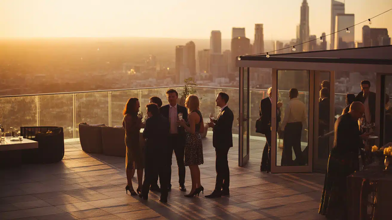 rooftop celebration