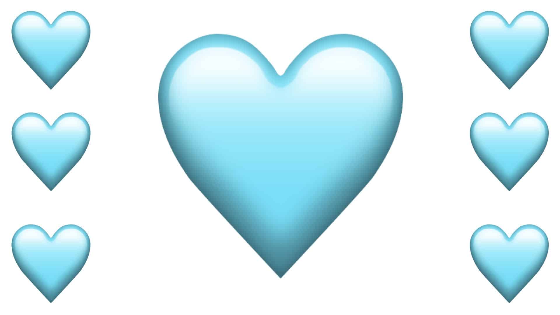 light blue heart emoji